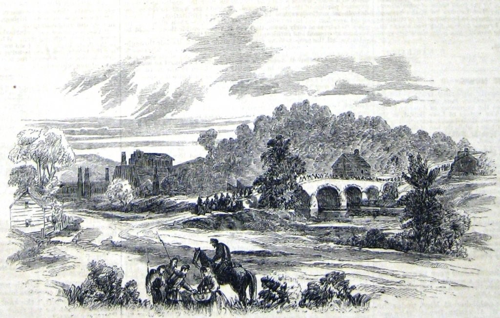 Drawing of the ironworks.